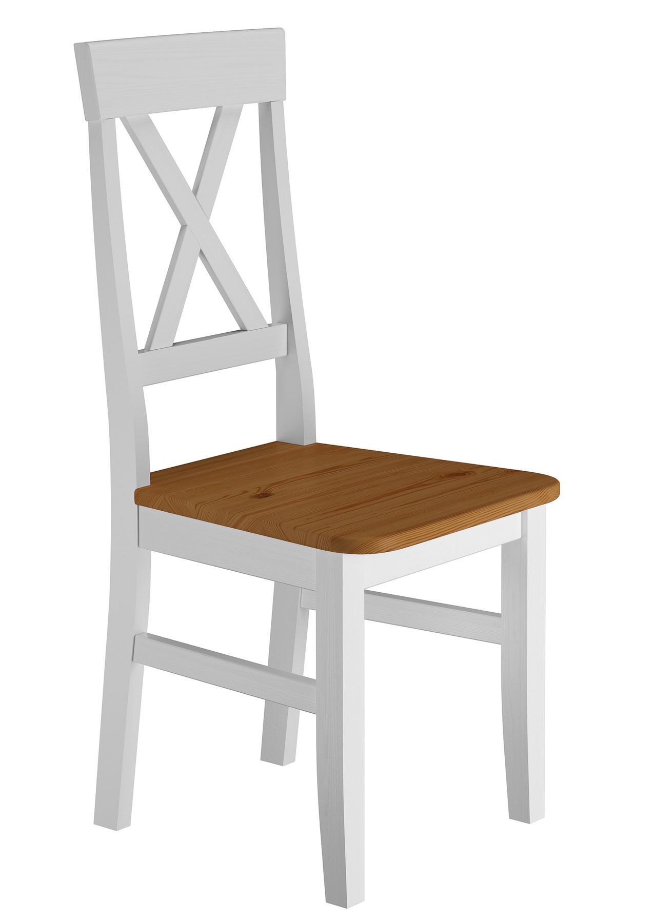 Due varianti di lineare design per sedia in rovere/pino massello per cucina V-90.71-24W