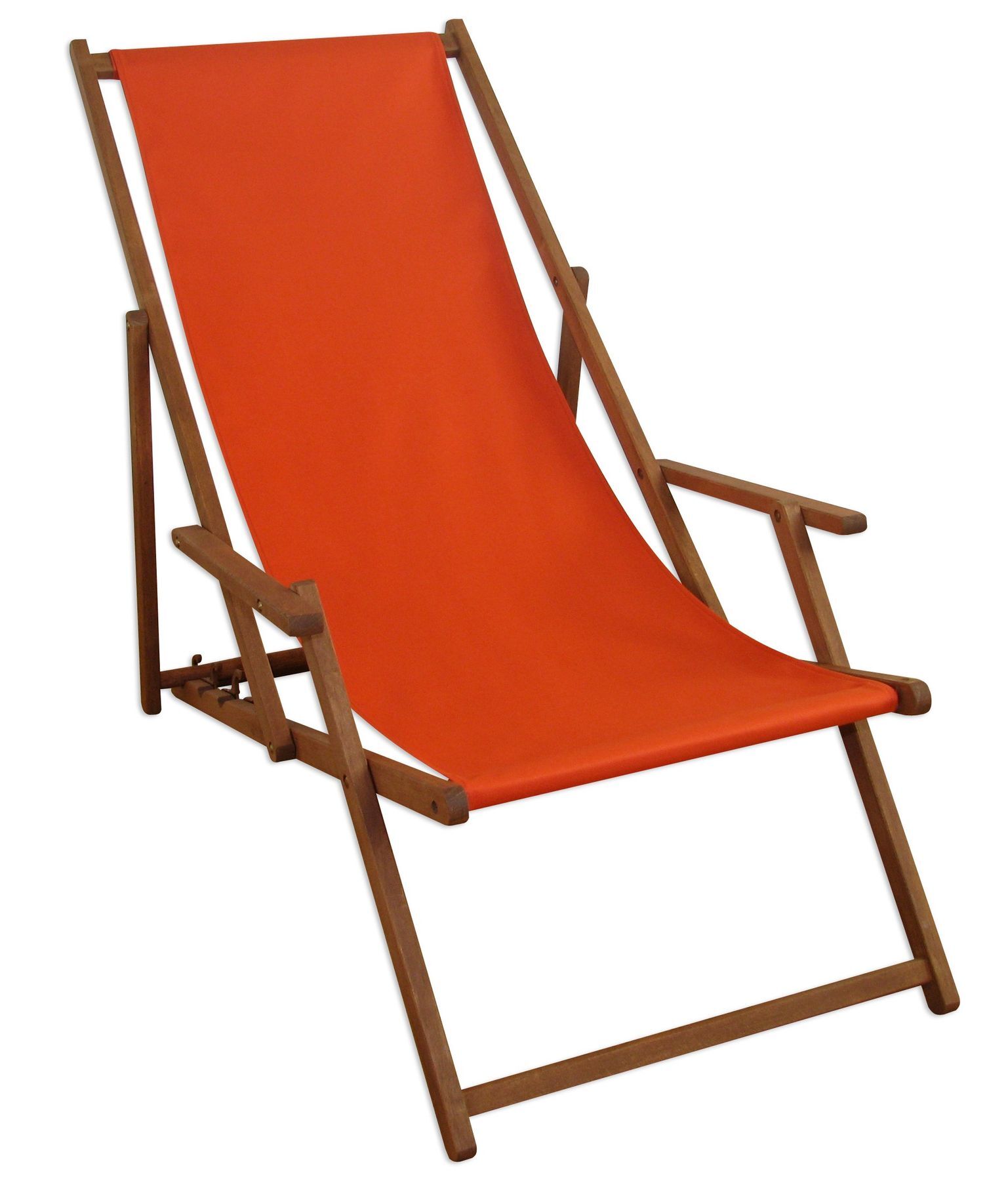 Buche-Stuhl mit Sitzstoff Terracotta