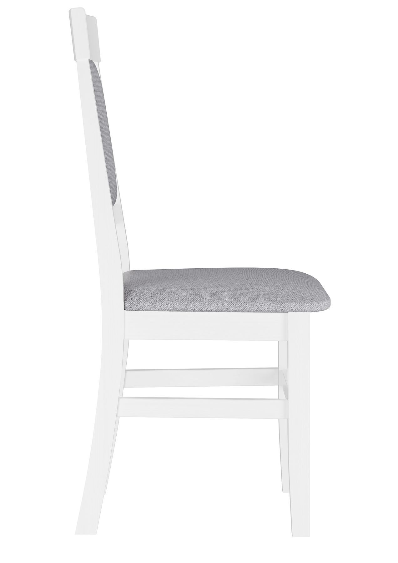 Stuhl weiß grau 