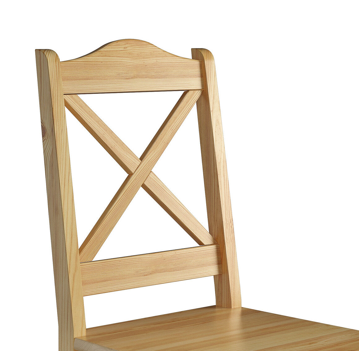 Küchenstuhl Massivholzstuhl Esszimmerstuhl Kiefer 2x Stühle 90.71-20-D 