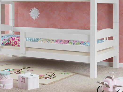 Kindersicherung für weißes Etagenbetten 60.09 + 60.10 für unteres Bett 60.Kisi-05-06-09-10W