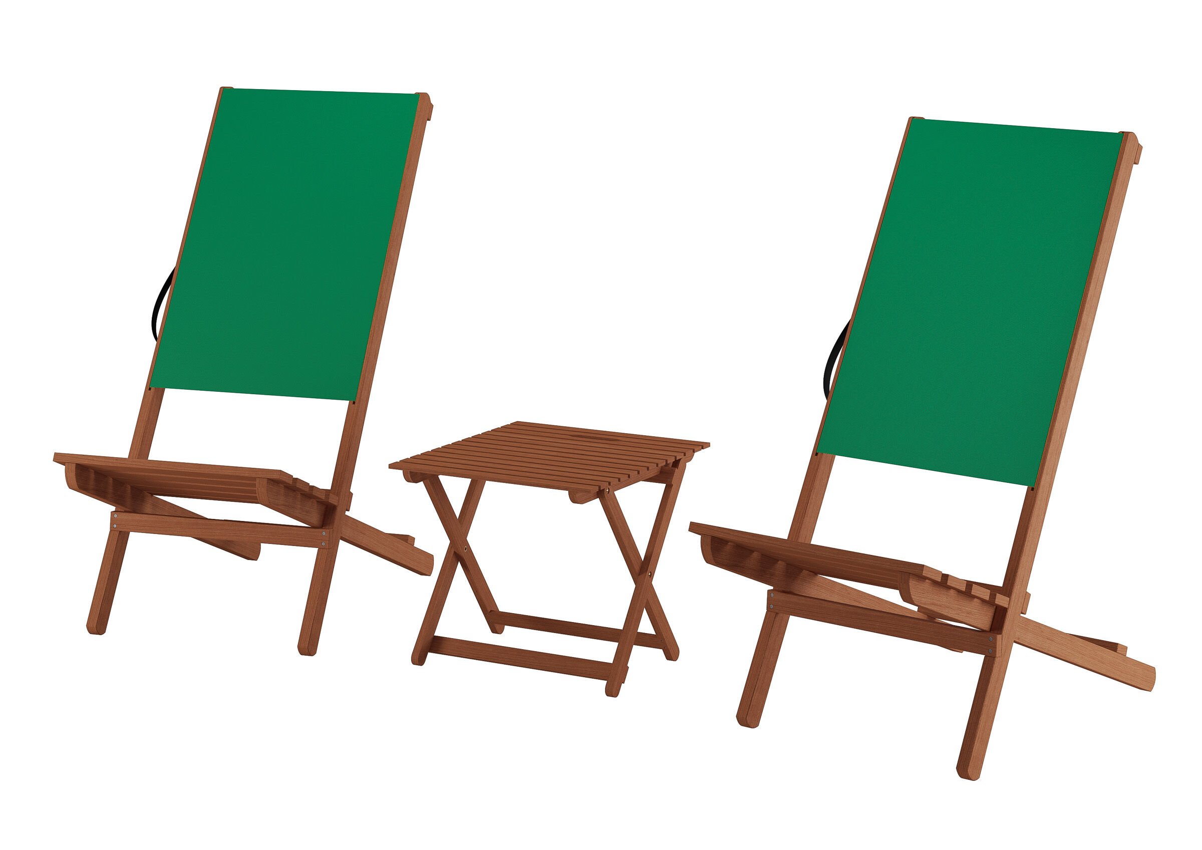 Set 2 Strandstühle mit Tisch