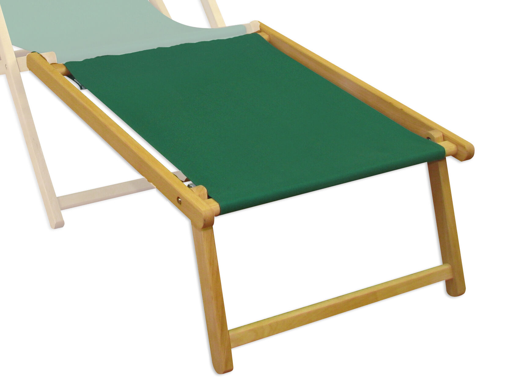 Liegestuhl-Zubehör Fußteil helles Holz - Farbe wählbar V-10-300-360N