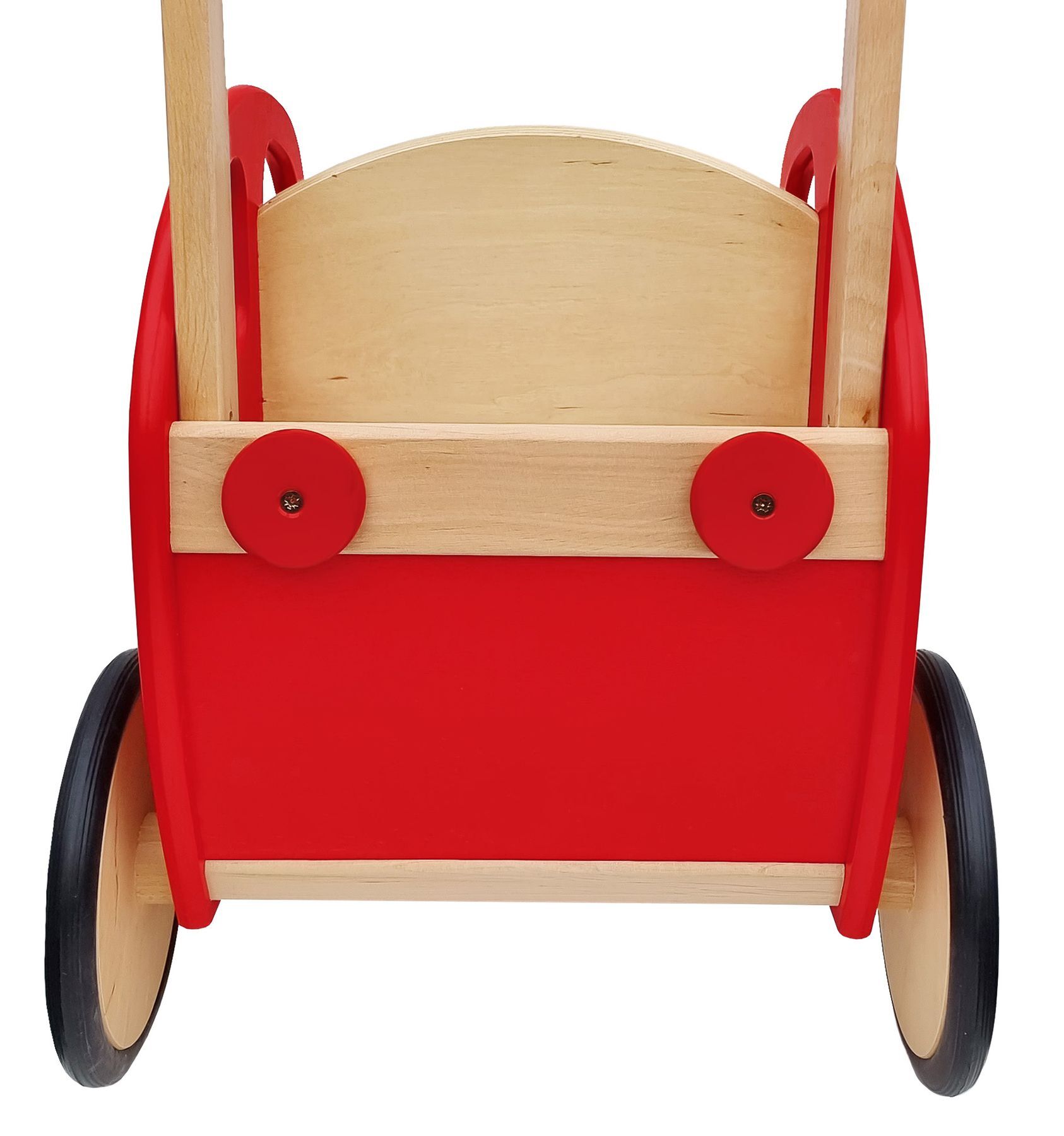 Lauflernwagen rotes Auto Teddytransporter Holzauto Puppenwagen 95-003