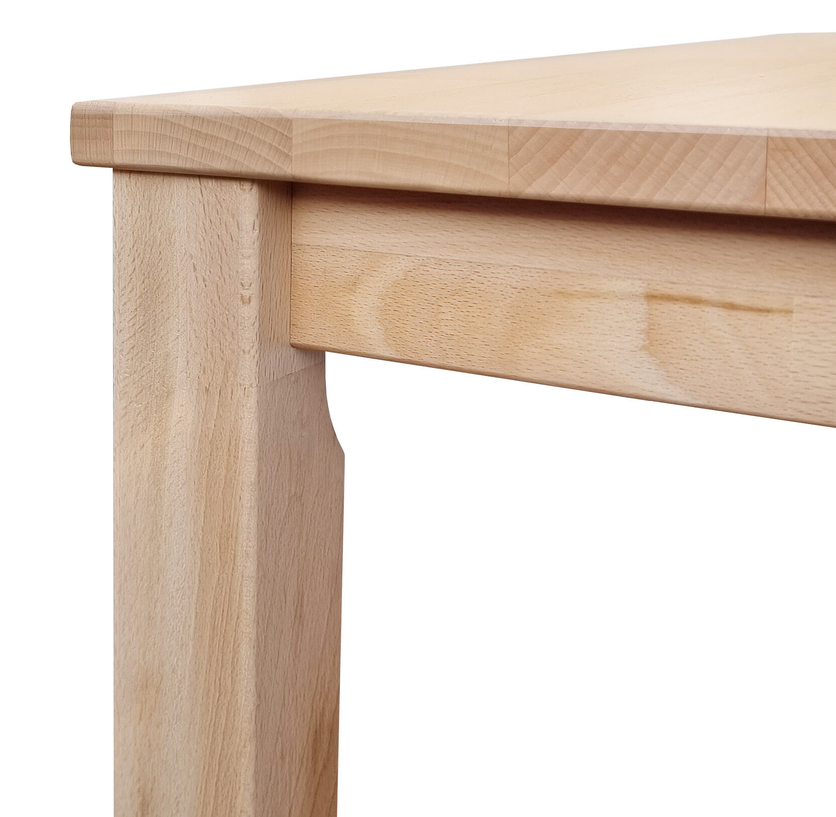 Stabile Konstruktion des Tisches 100x100 cm