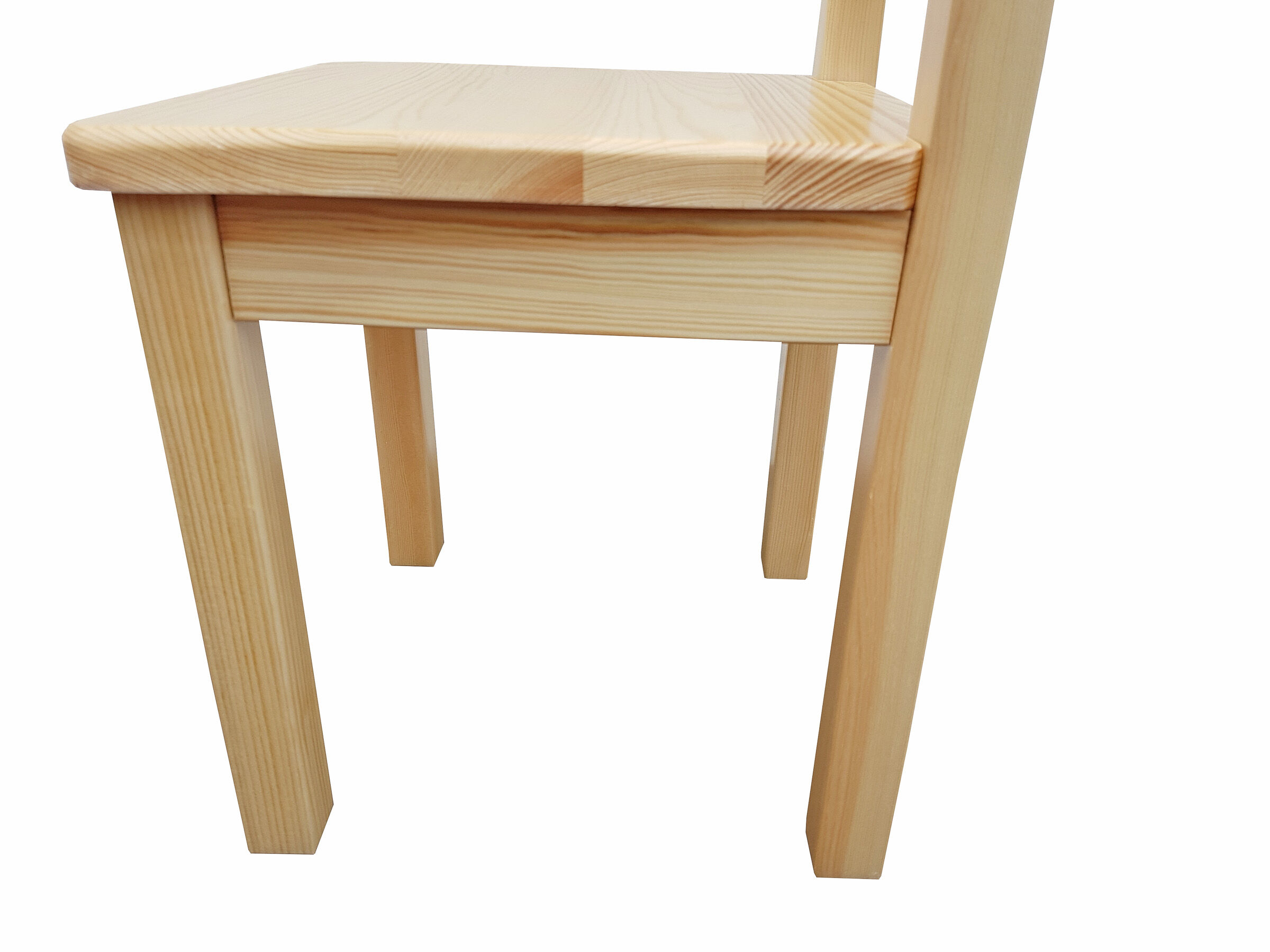 Kindersitzgruppe in weiß oder Holzfarbe Massiv mit Tisch und 2 Stühlen V-90.70-01