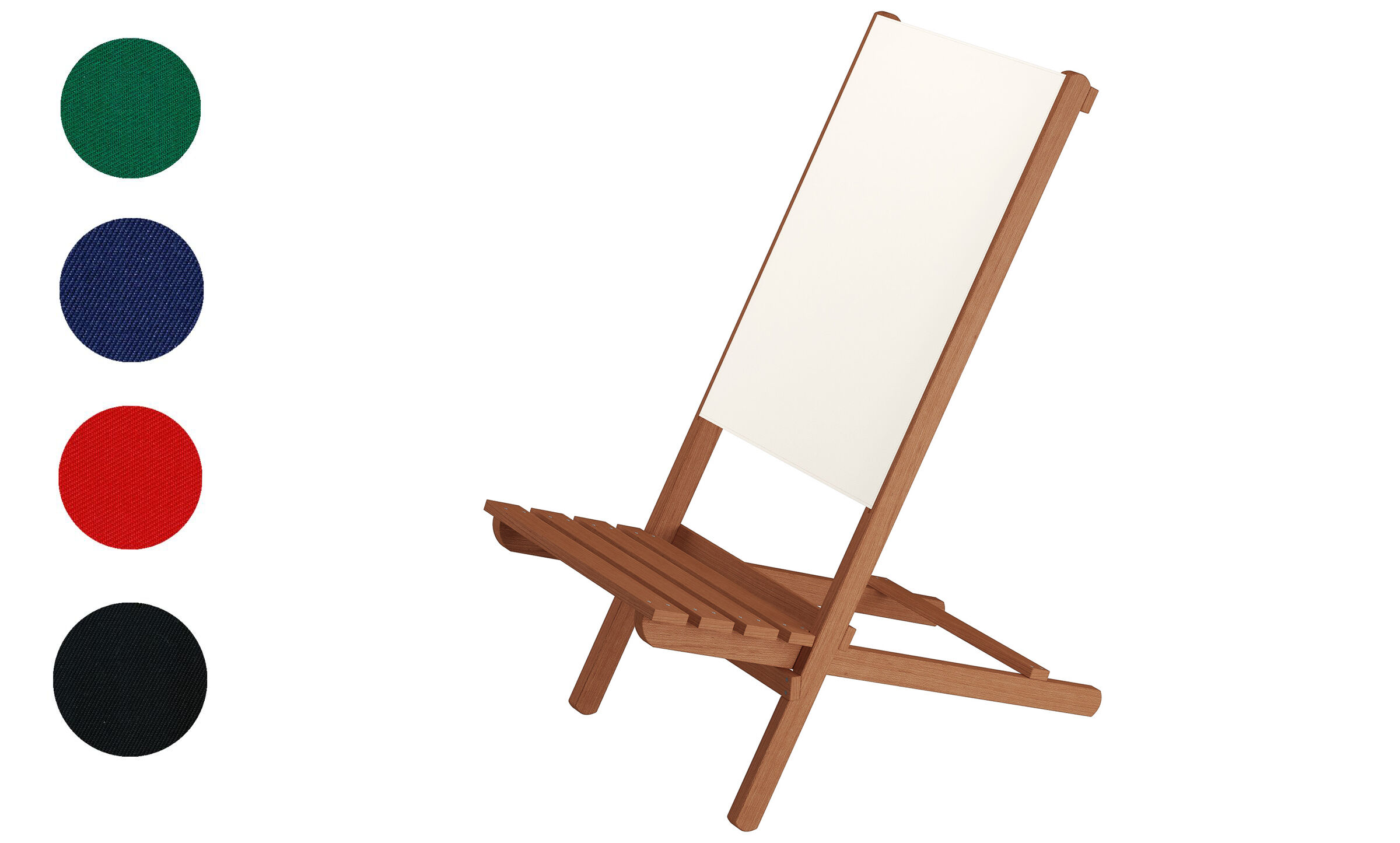 Chaise pliante en bois, chaise de plage, siège de pêche XXL V-10-360