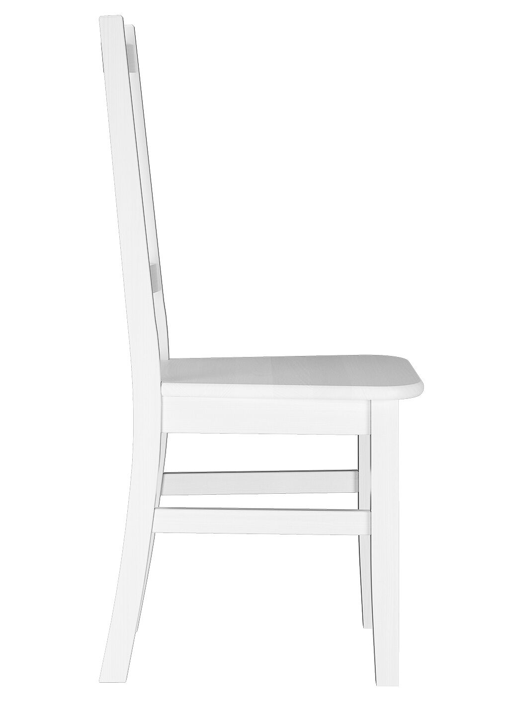 Weißer Küchenstuhl Massivholzstuhl Esszimmerstuhl Stuhl Eris Kiefer 90.71-01-DW Set 