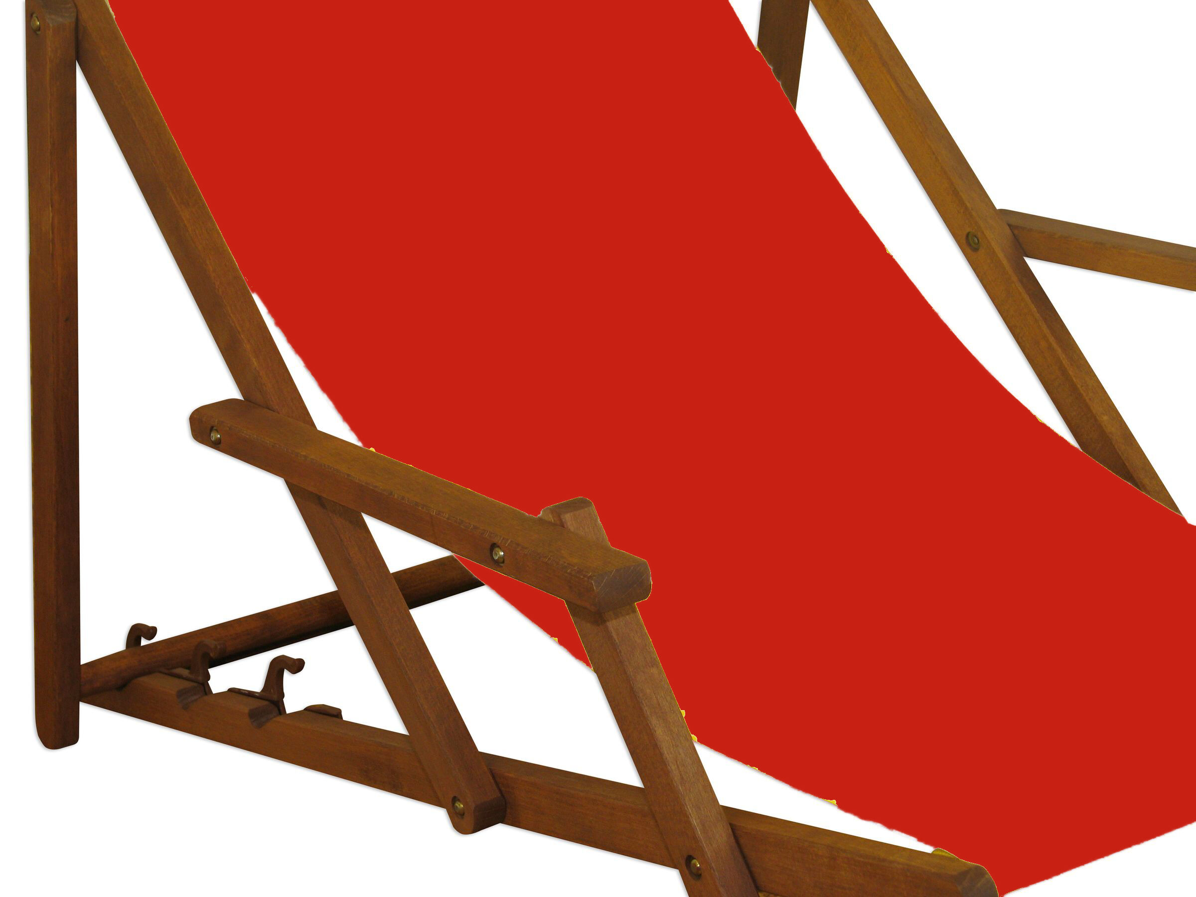 Detailbild des roten Sitzstoffs