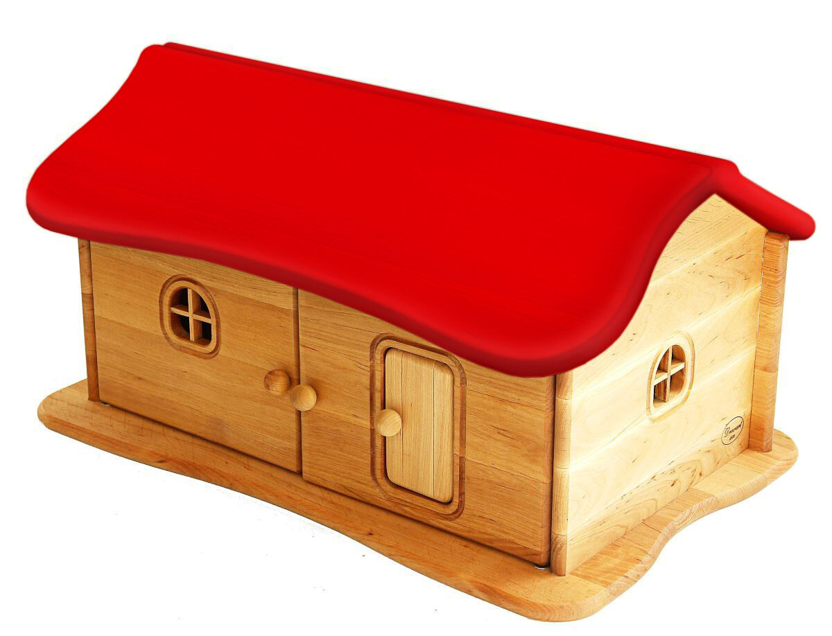 Solida casa/agriturismo di legno, con tetto rosso per giocare alla fattoria 935-4026