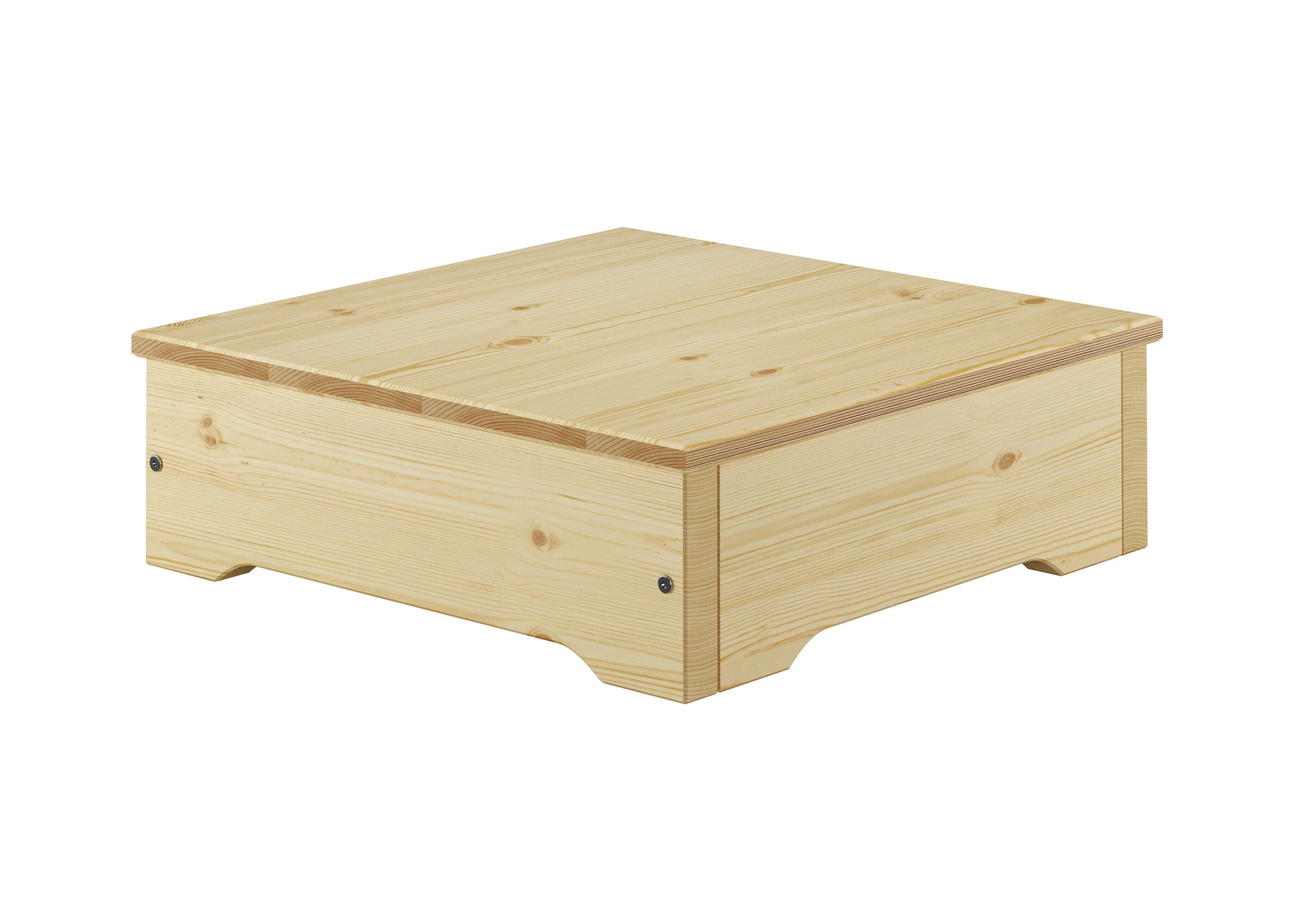 Table de chevet en épicéa/sapin, table de chevet en bois massif huilé V-90.20-K12T