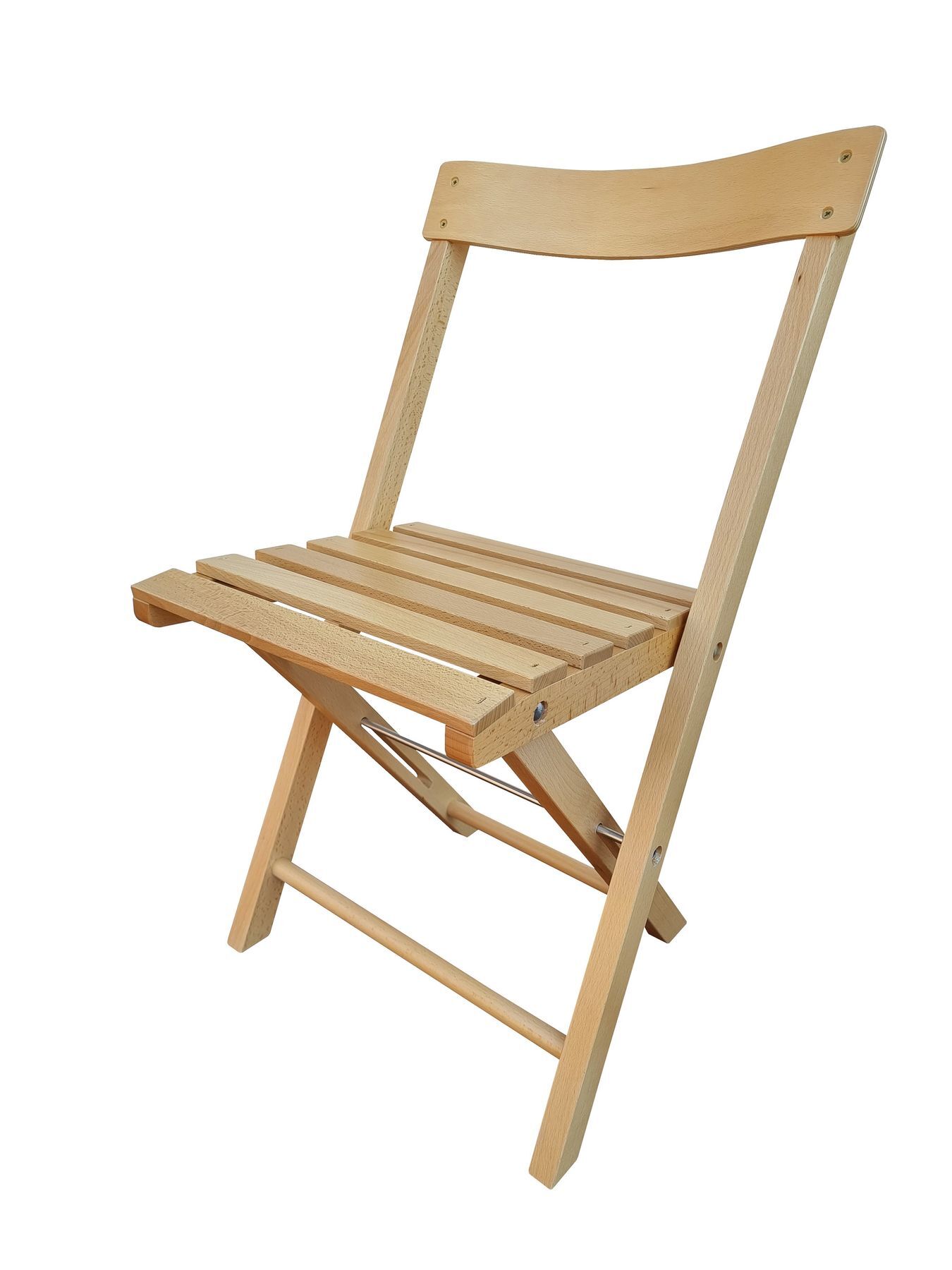 Due varianti per sedia pieghevole in faggio massello per balcone, giardino, camping V-10-215
