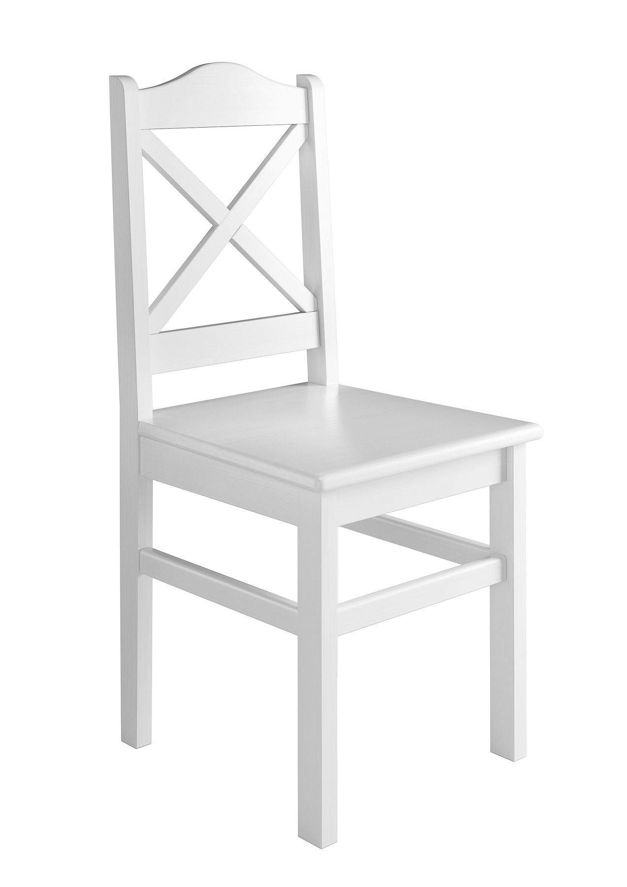 chaise de cuisine, chaise de salle à manger, chaise en pin massif blanc 90.71-20W