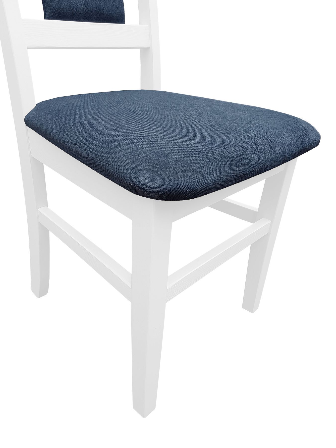 Sitz blau, Stuhl weiß