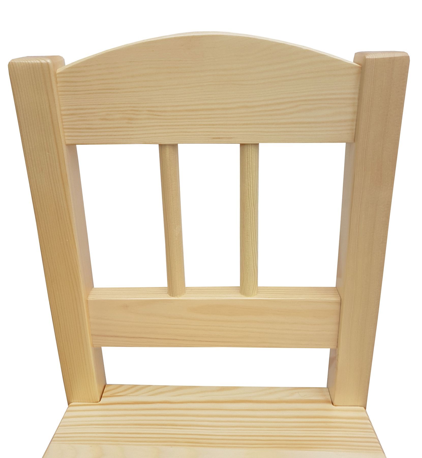 Kindersitzgruppe in weiß oder Holzfarbe Massiv mit Tisch und 2 Stühlen V-90.70-01