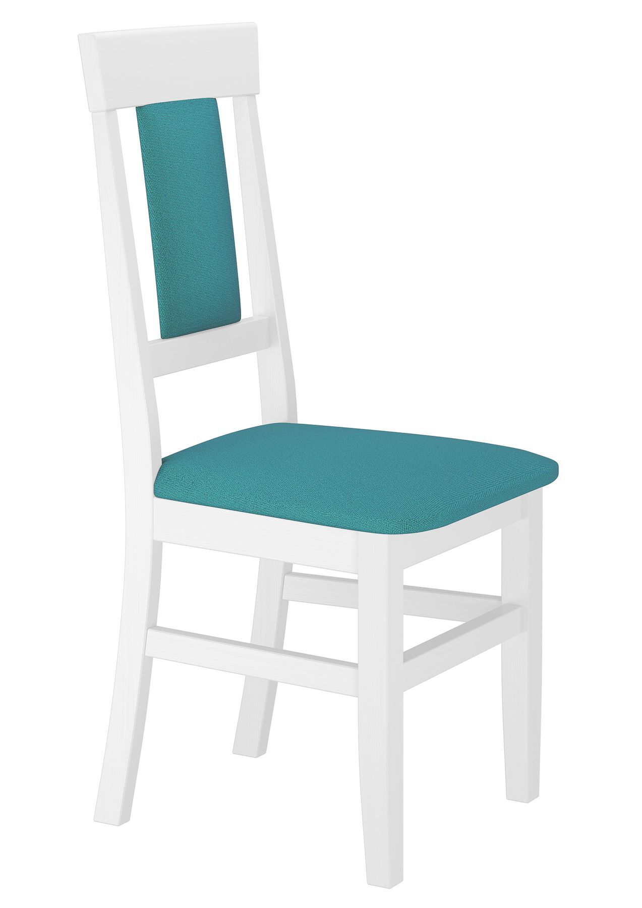 weißer Stuhl türkis
