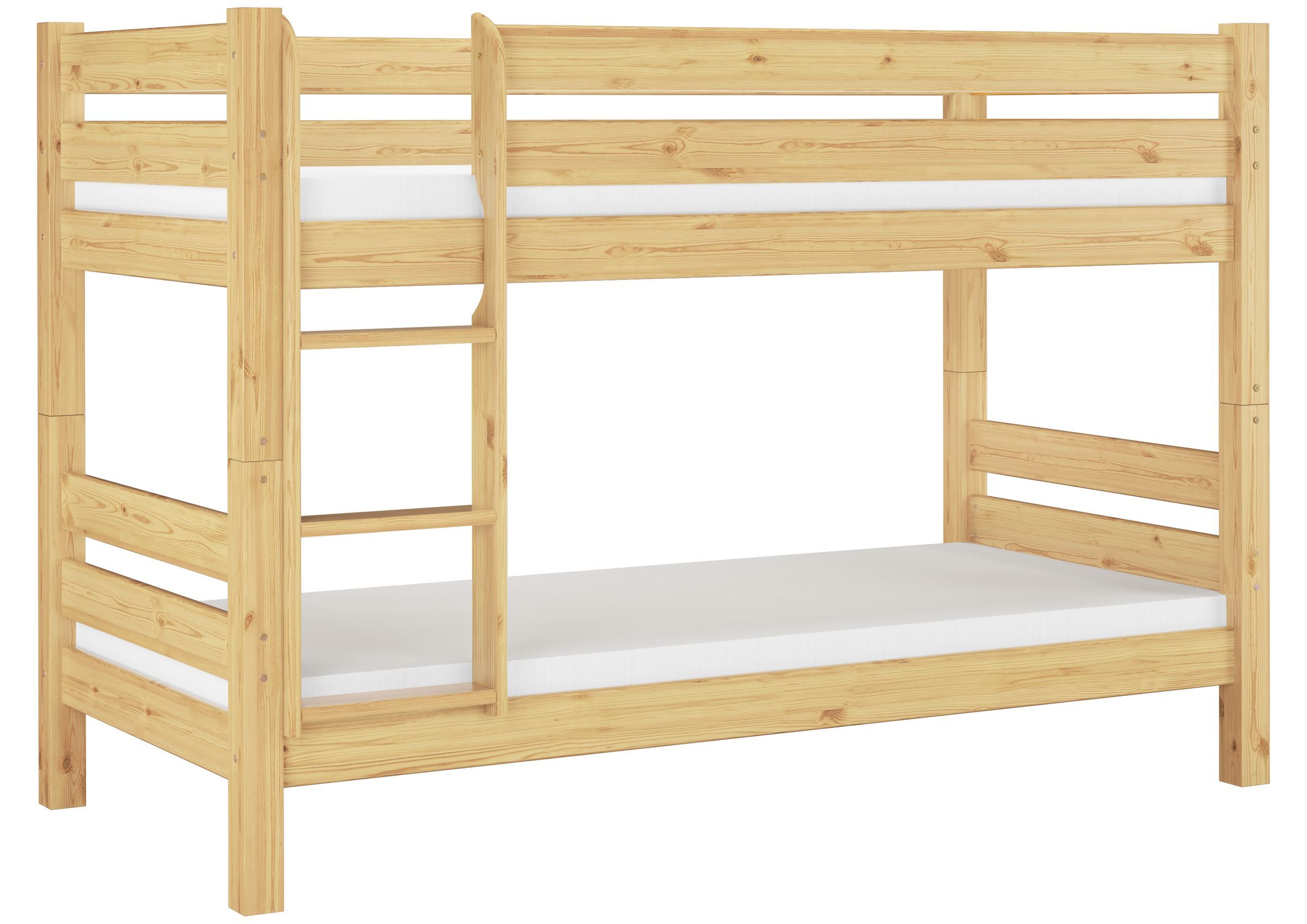 Nove varianti di letto a castello per adulti per materassi 90x200 Pino laccato V-60.11-09Ni100