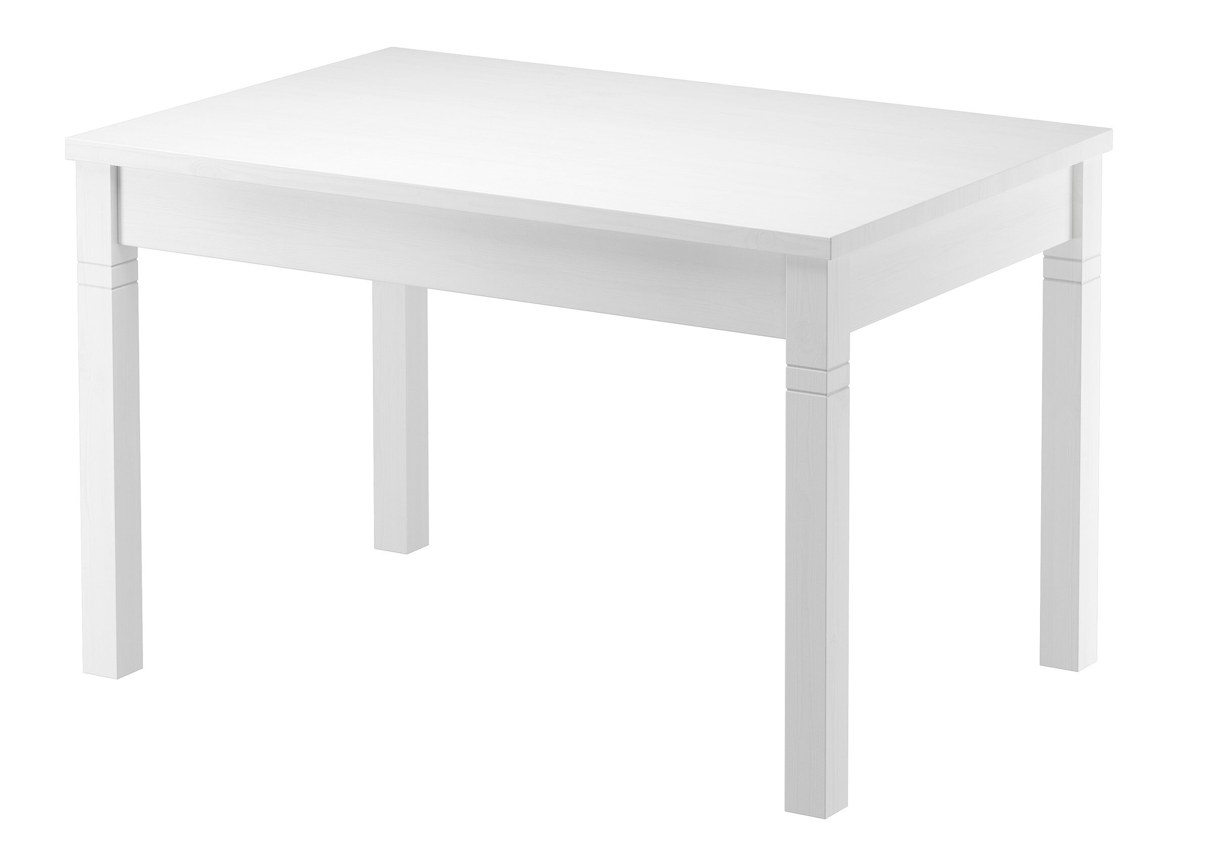 B-WARE Tisch 80x120 Esstisch Massivholz Küchentisch weiß 90.70-51BW 