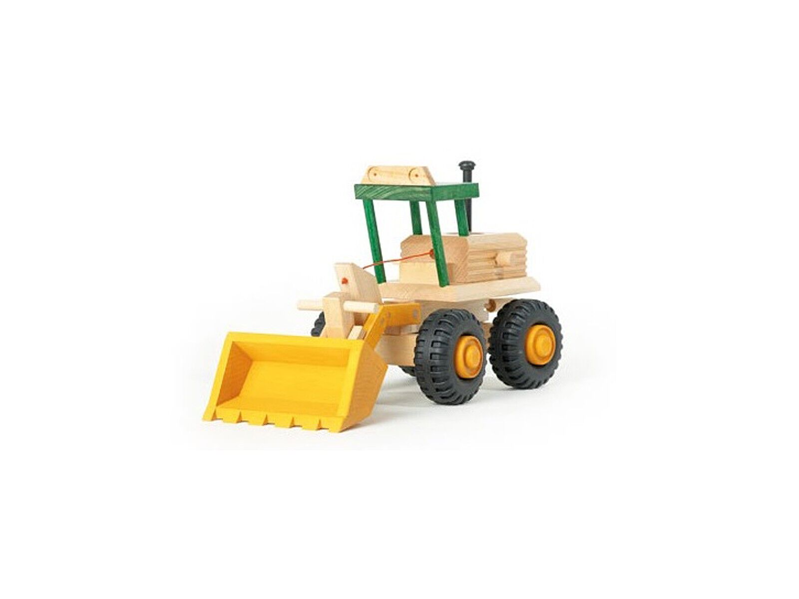 Bel modelllino in scala di escavatore in legno di Faggio con parti mobili 928-4005