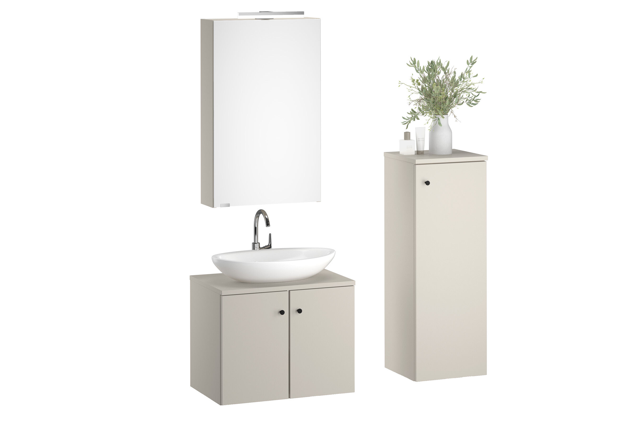 Due varianti set mobili da parete x bagno armadietto-specchio-mobile x lavandino V-90.59-02