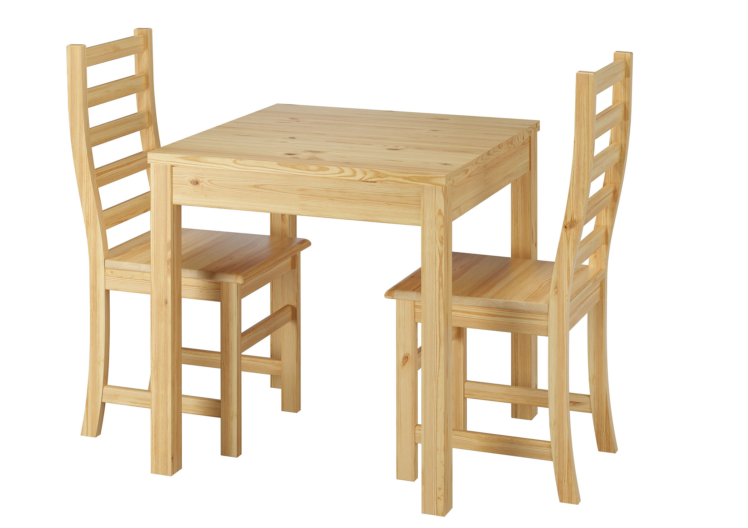 Beispiel für Essgruppe mit 2 Stühlen und Esstisch