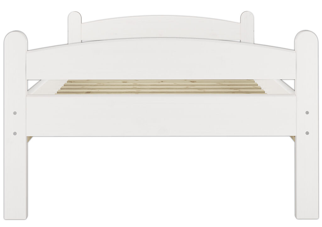 Tre varianti di solido bianco letto classico 100x200 x adulti in Pino massello V-60.32-10W