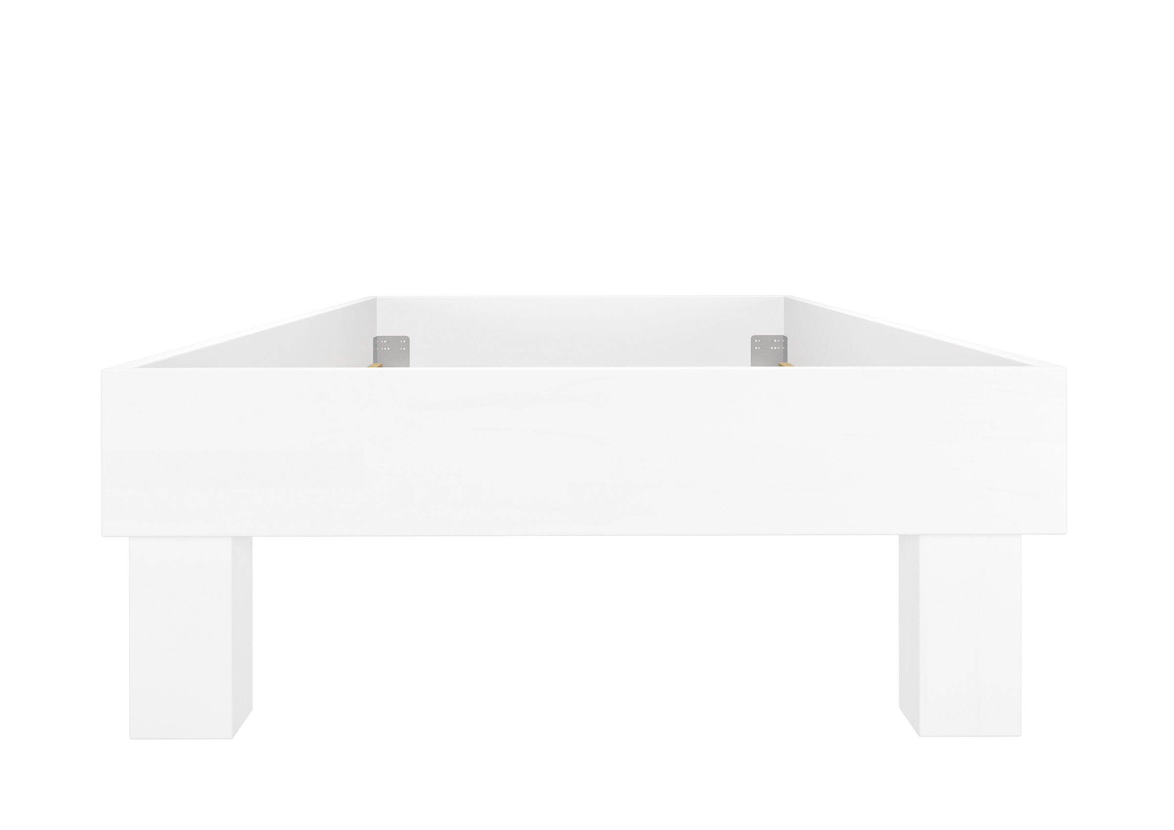 Quattro varianti di solido futon bianco una piazza larga 100x200 Faggio massello V-60.87-10W
