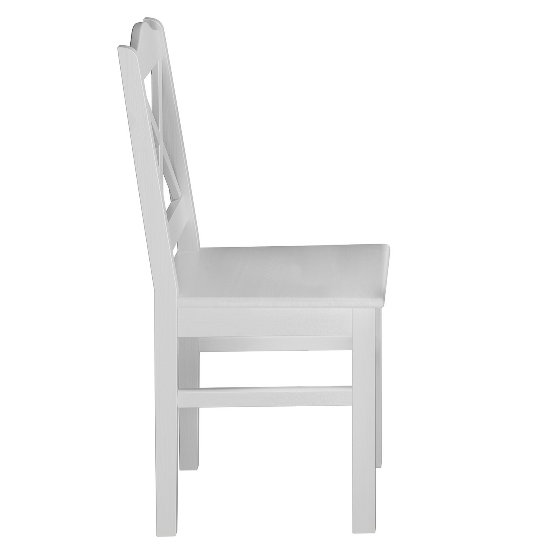 Due bianche sedie in Pino massello per cucina e sala da pranzo 90.71-20-D W
