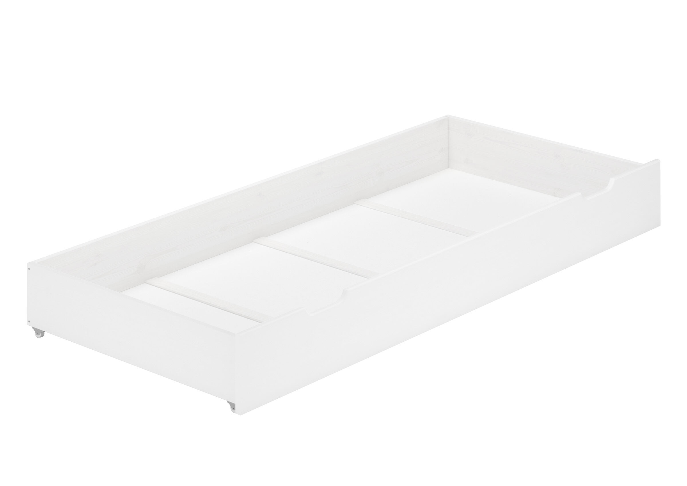 weiße Schublade für Einzelbett