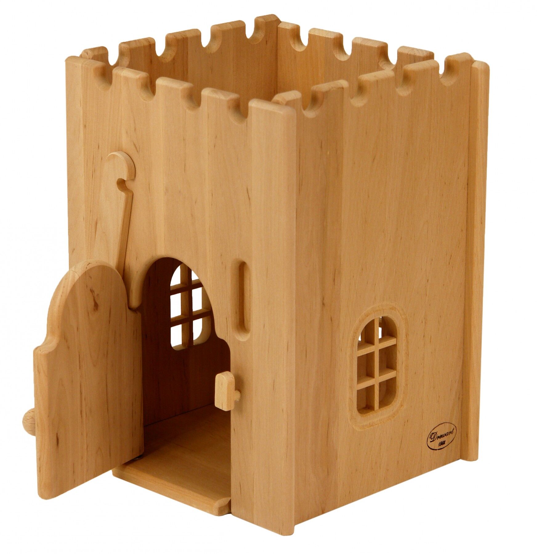 Torre prigione per arricchire il castello medioevale in solido legno 932-1100