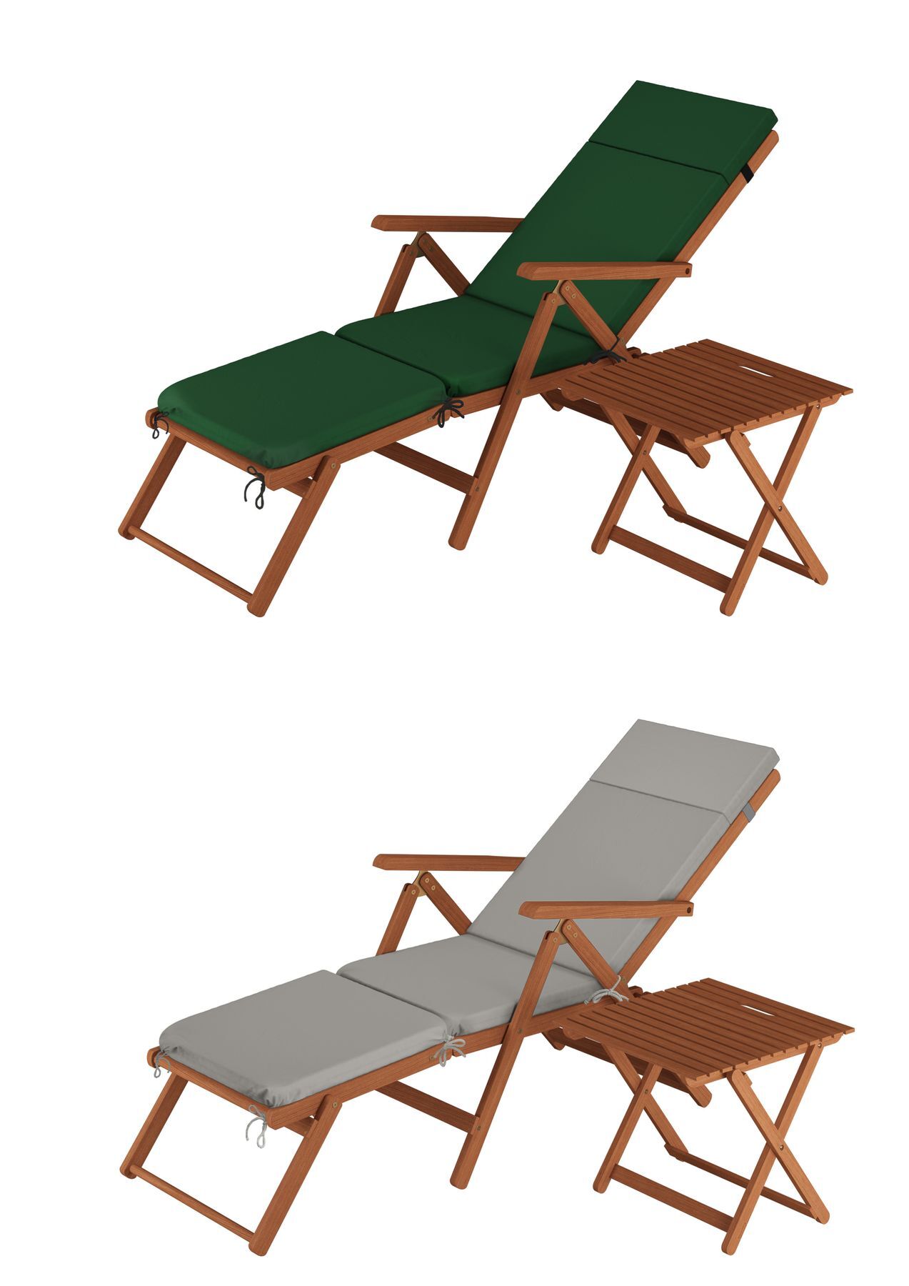 Robustes Stuhl + Tisch und Polster Set 