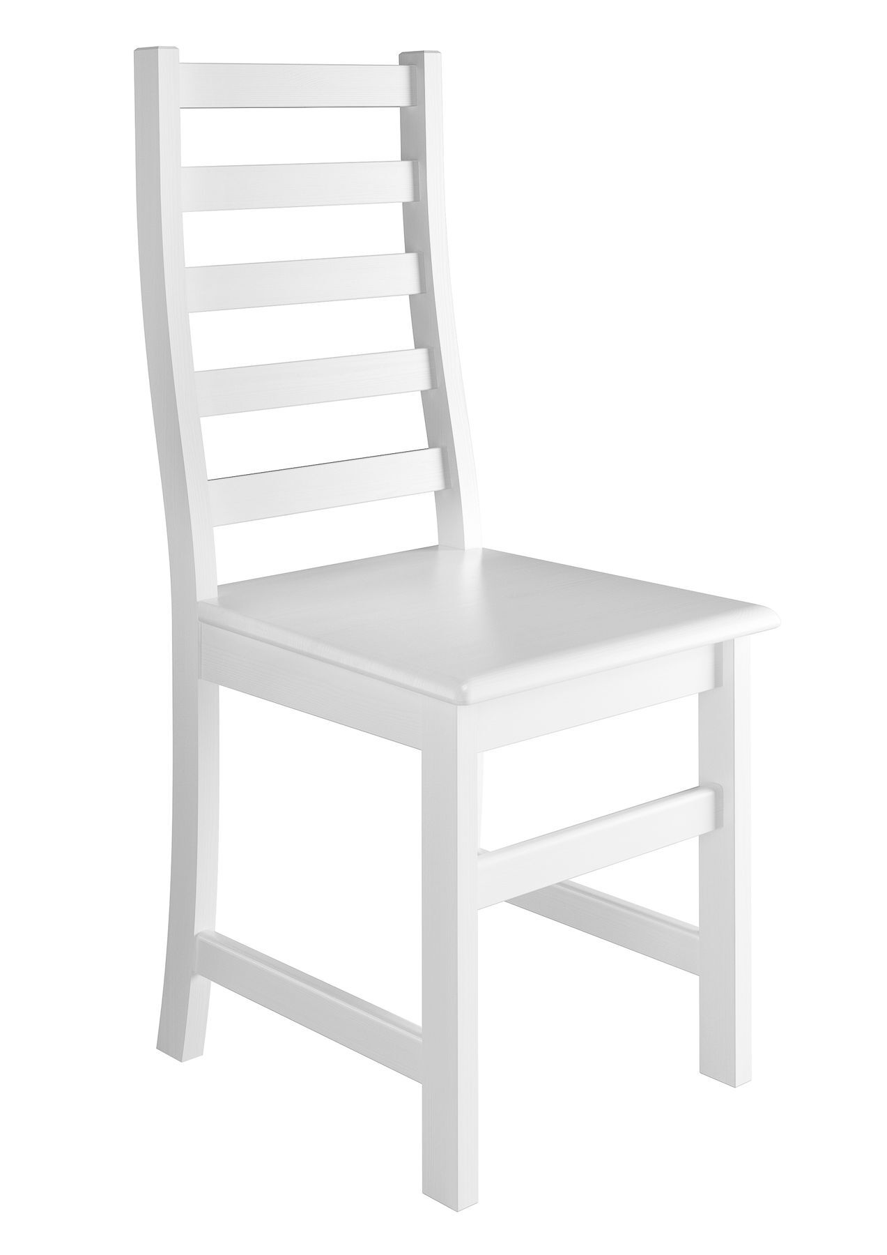 Weißer Stuhl Eris Küchenstuhl Massivholzstuhl Esszimmerstuhl 90.71-21 W