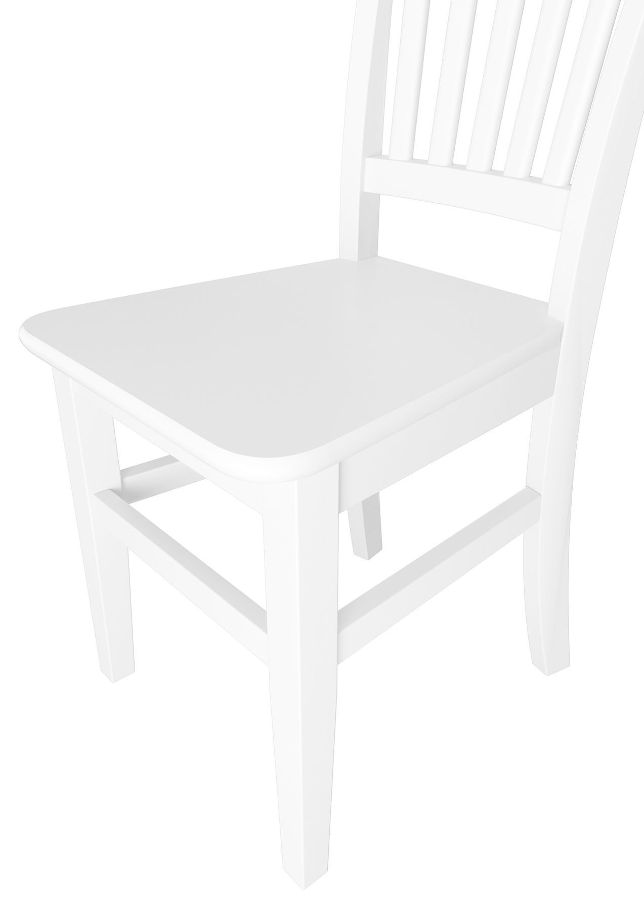 Due varianti per sedia classica in legno bianco di pino massiccio V-90.71-27W 