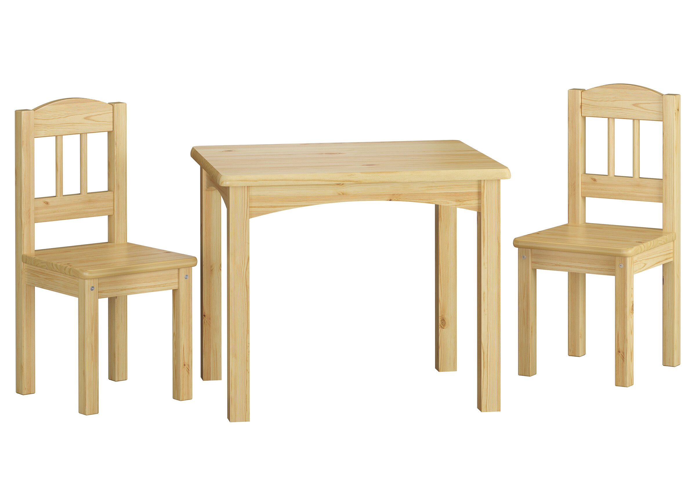 Due varianti di set per BAMBINI di tavolo da pranzo e 2 sedie V-90.70-01