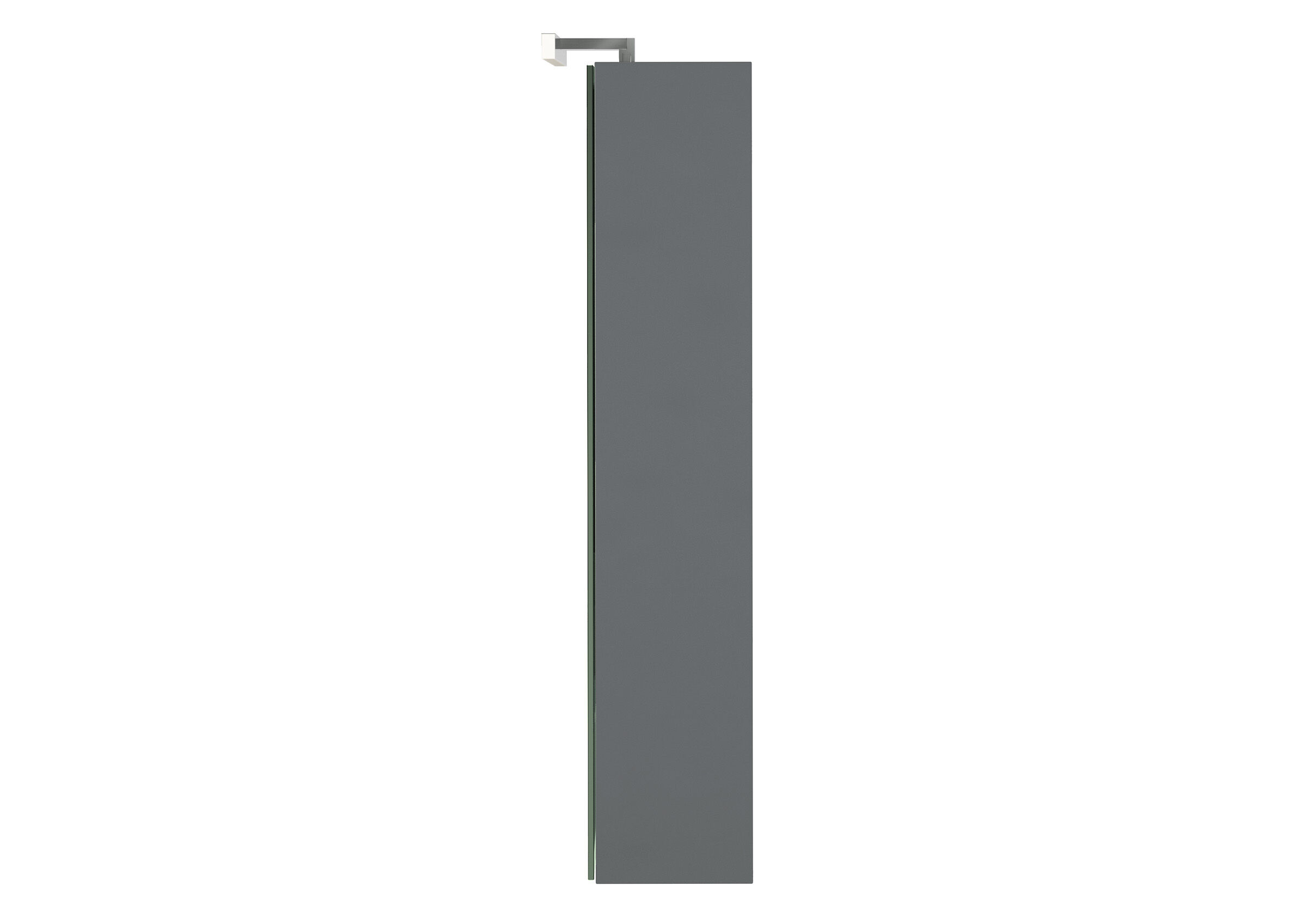 Badezimmermöbel-Set Spiegelschrank Waschtisch Badschrank grau mit Füßen V-90.59F-01