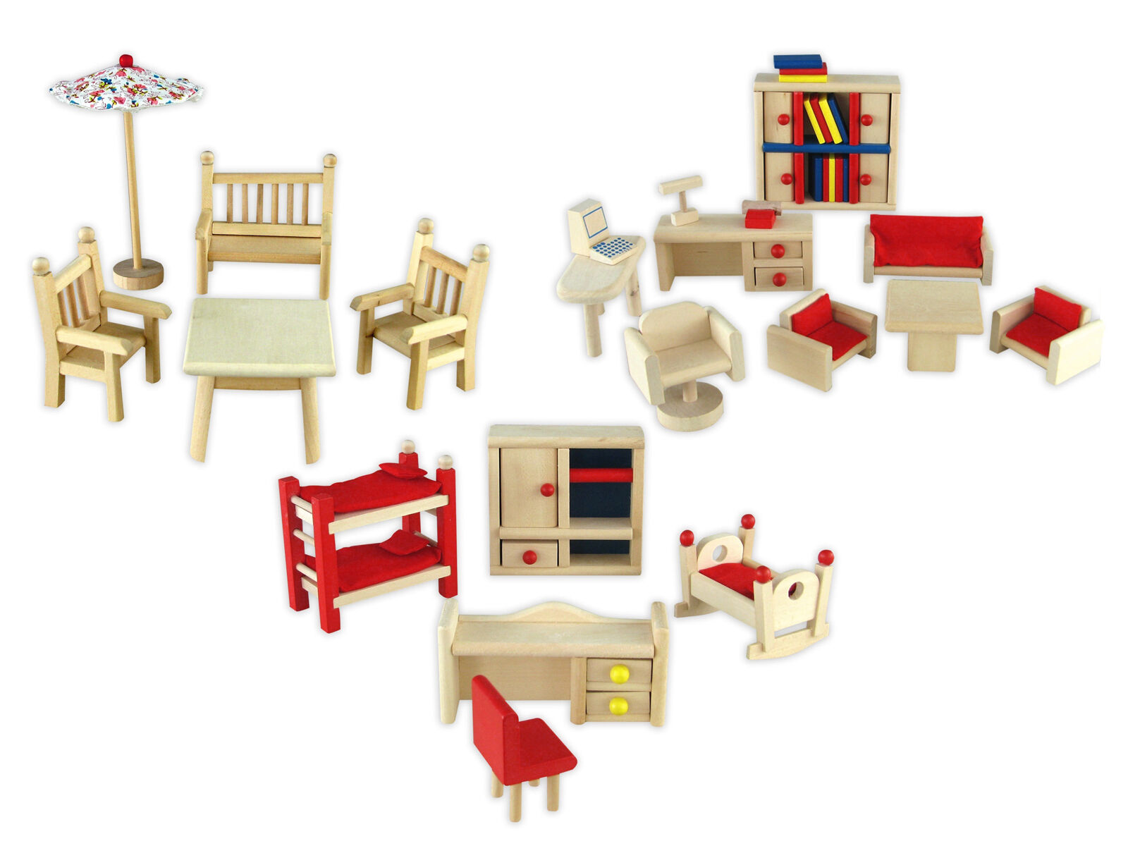 Accessori per case di bambola, mobili per bambole, soggiorno, camera dei bambini, giardino 99-D20 